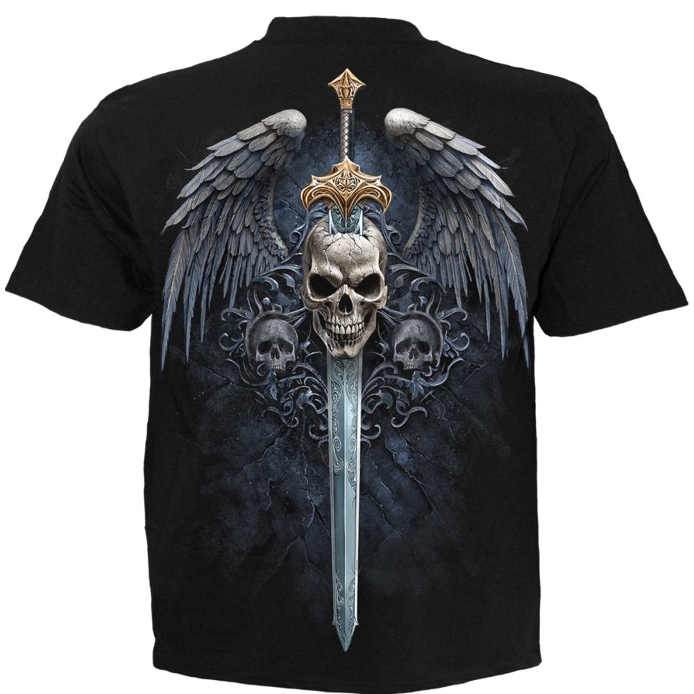Spiral - Angel Sword Mens T-shirt - Black